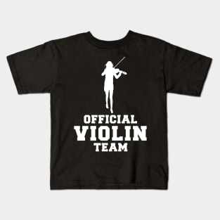 Fiddle & Giggles - Official Violin Team Tee: Bowing with Humorous Melodies! Kids T-Shirt